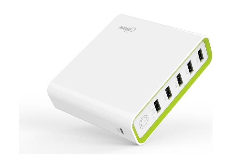 Hama H18 20000 mAh 5 USB Ports Portable Power Bank - White
