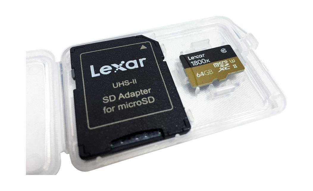 Lexar 64GB Professional 1800x UHS-II microSDXC (U3) Memory Card - Black