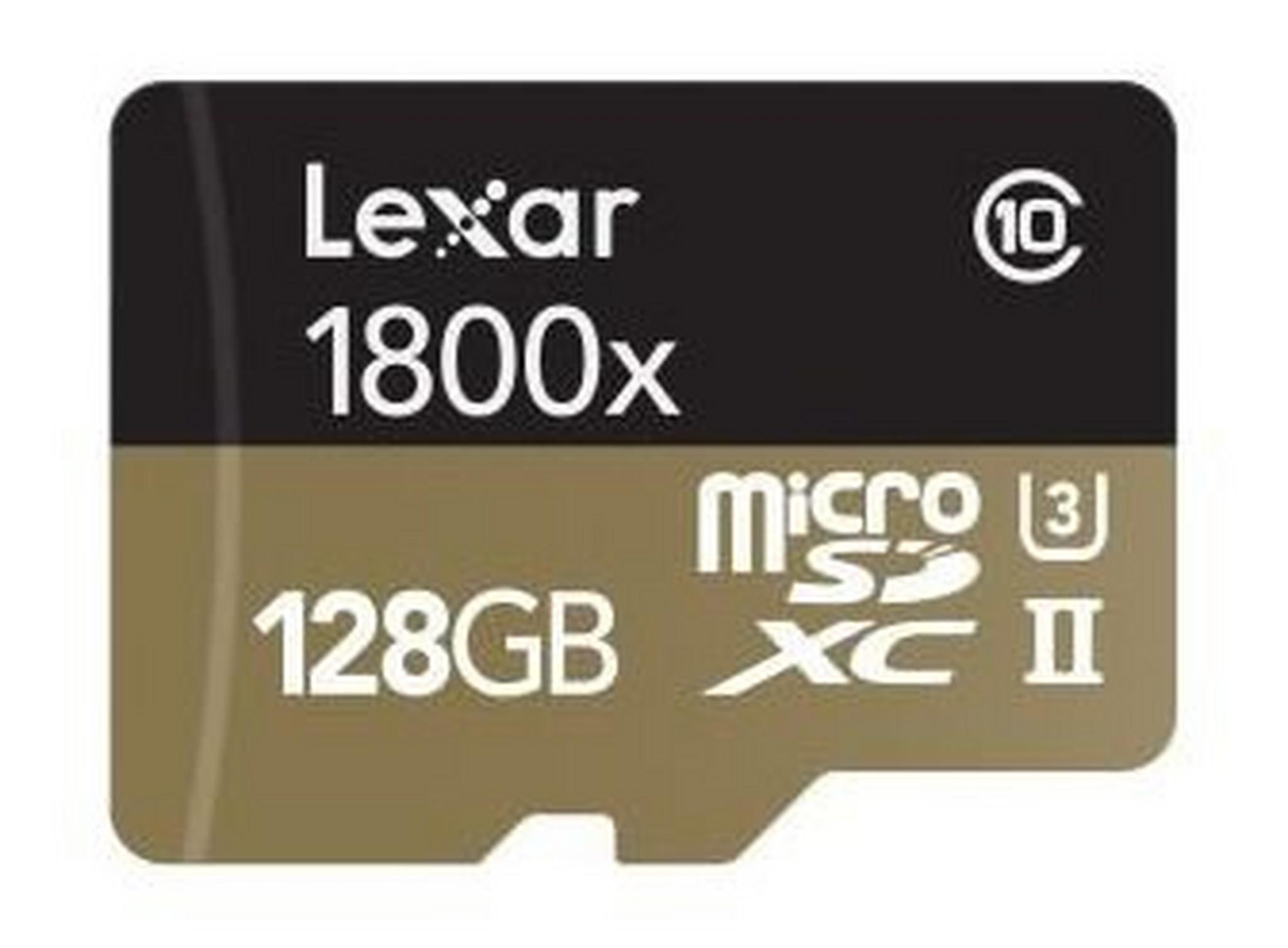 Lexar Professional 128GB 1800x MicroSDHC /MicroSDXC UHS-II Cards - (LSDMI128CRBNA1800R)