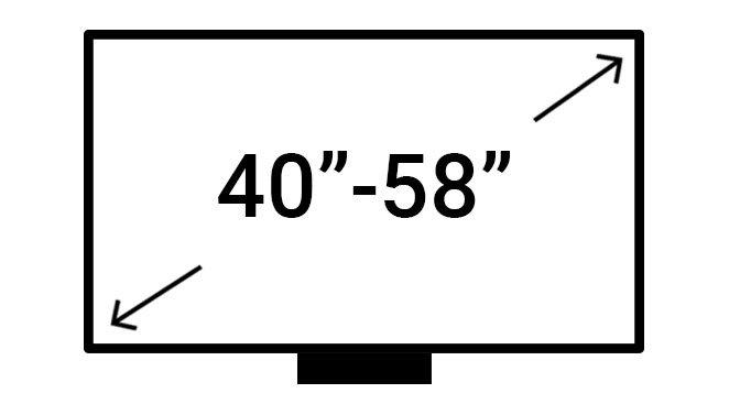 40 to 58 inch