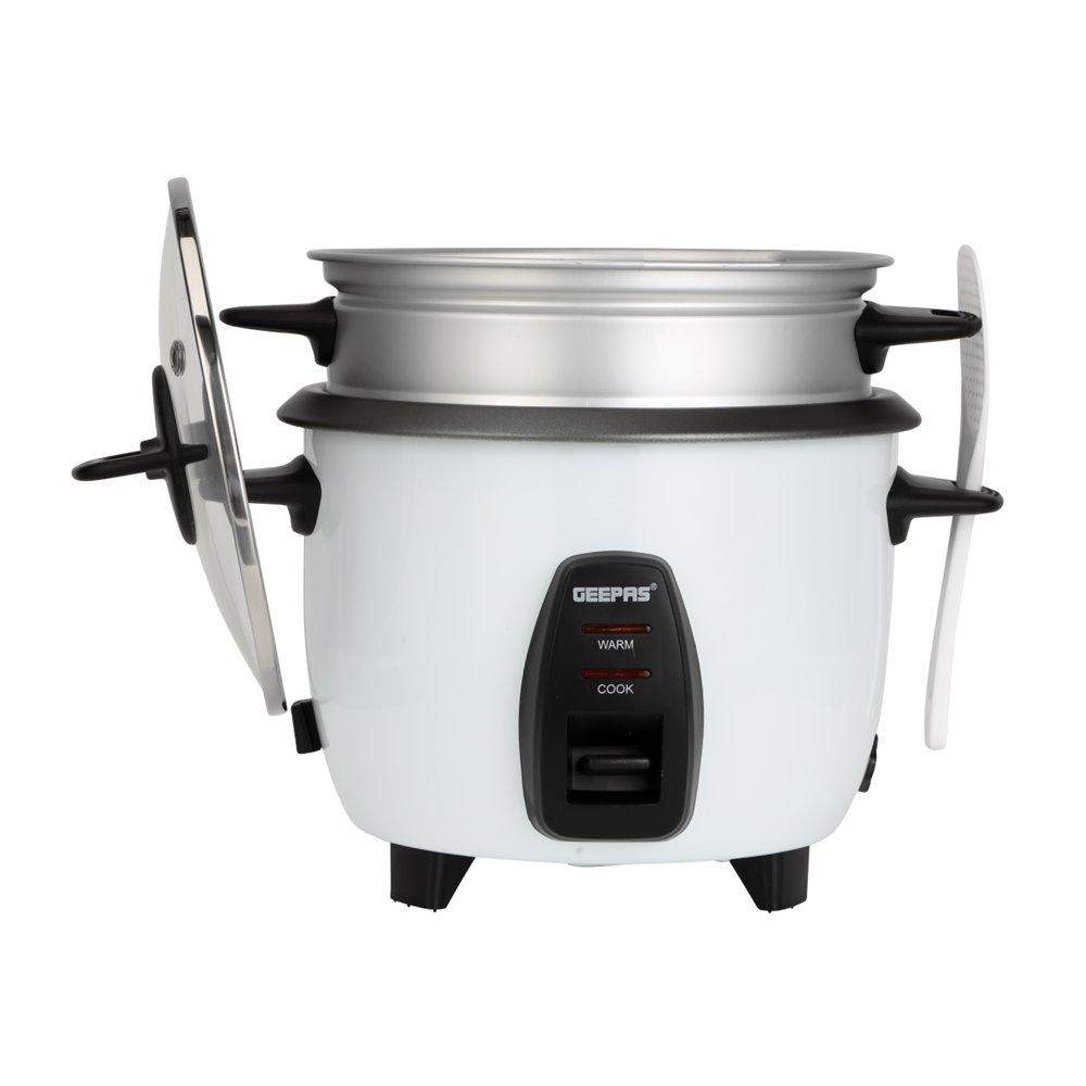 Geepas Electric Rice Cooker, 1L, 450W, GRC4325 - White 