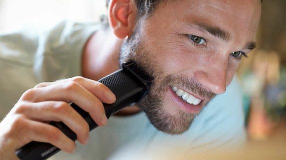 Lift & Trim comb guides hairs to the blades for an even trim