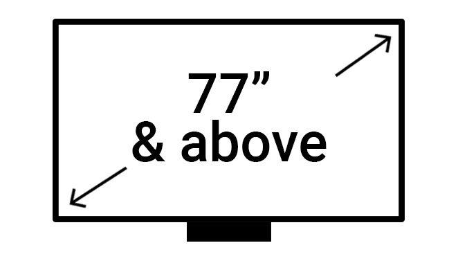 77 inch & above