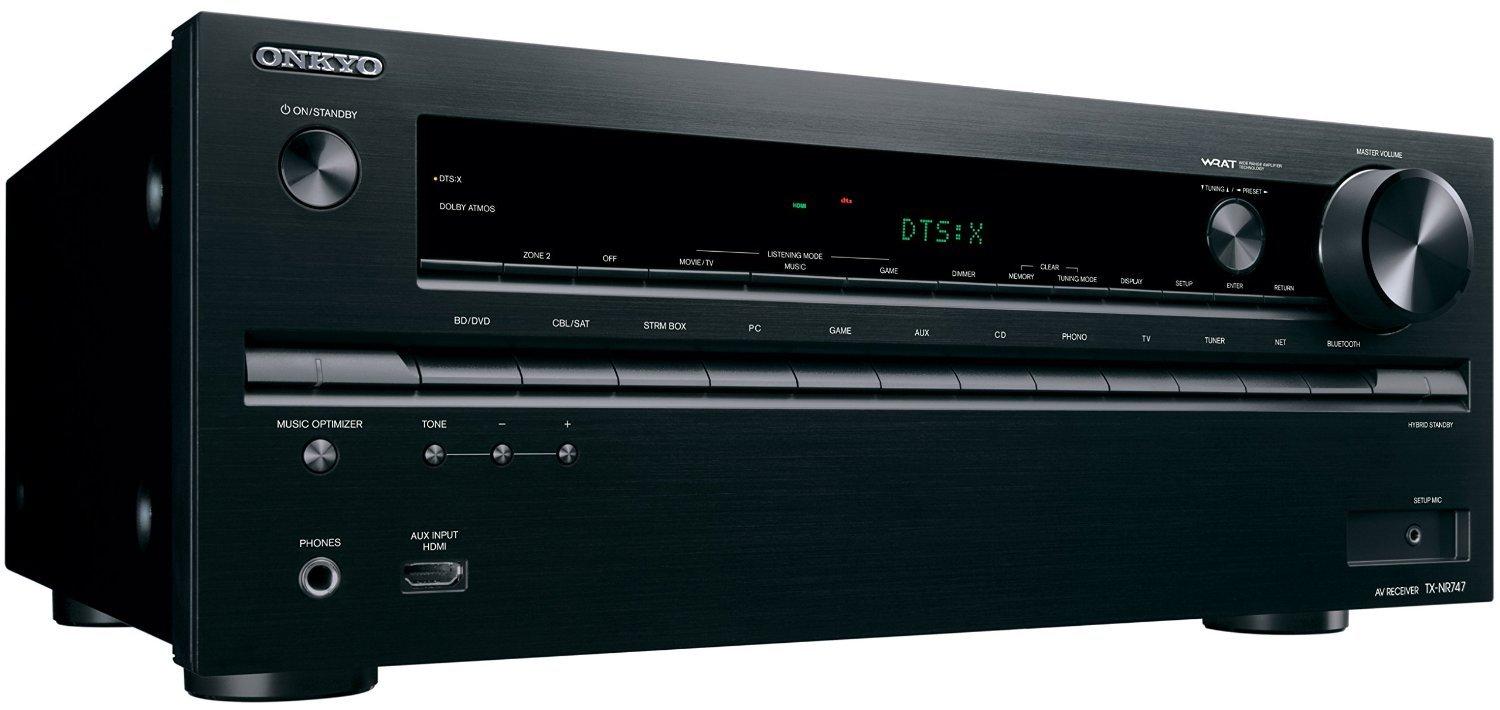 Onkyo TX-NR747(B) 7.2-Channel Network AV Receiver with Bluetooth & Wi-Fi