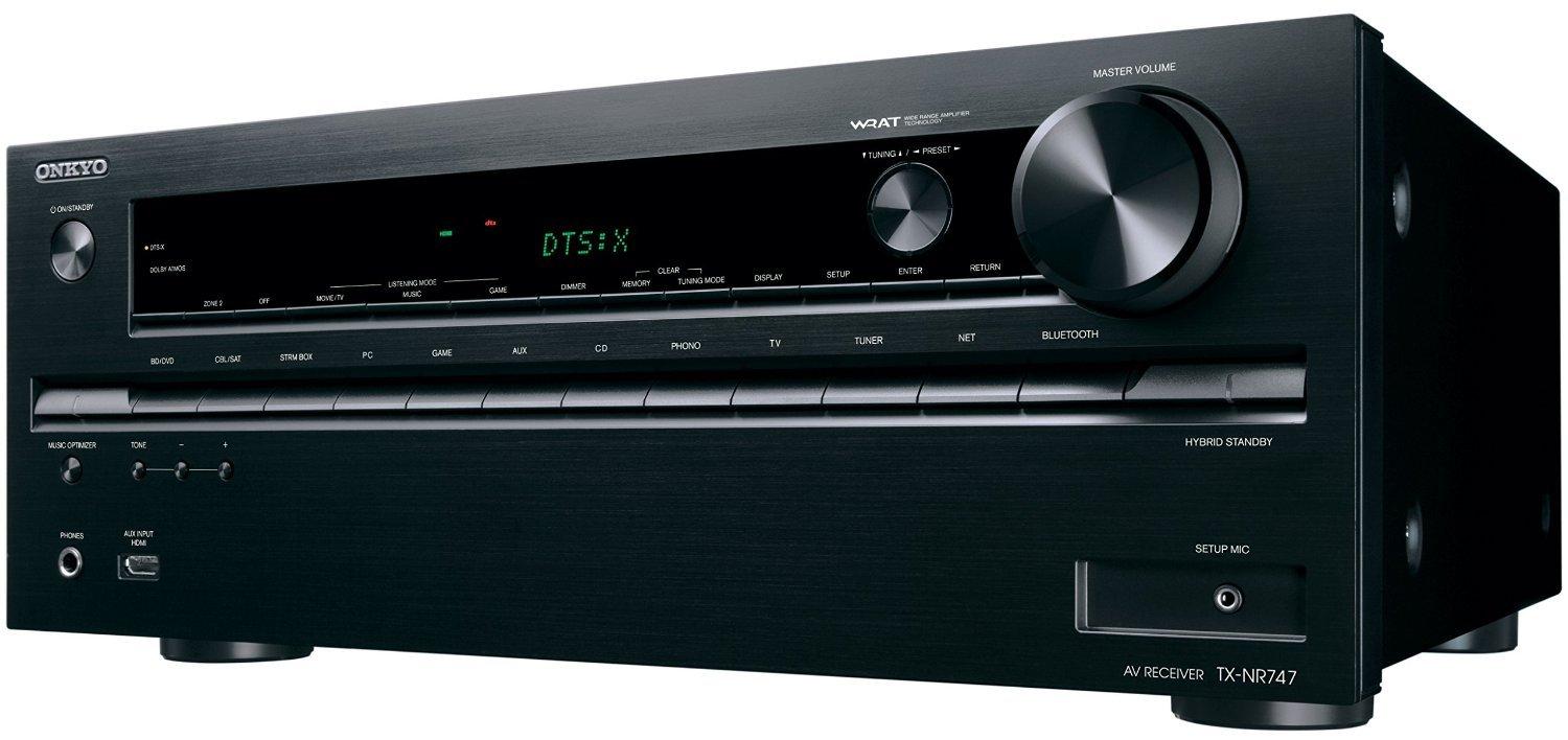 Onkyo TX-NR747(B) 7.2-Channel Network AV Receiver with Bluetooth & Wi-Fi