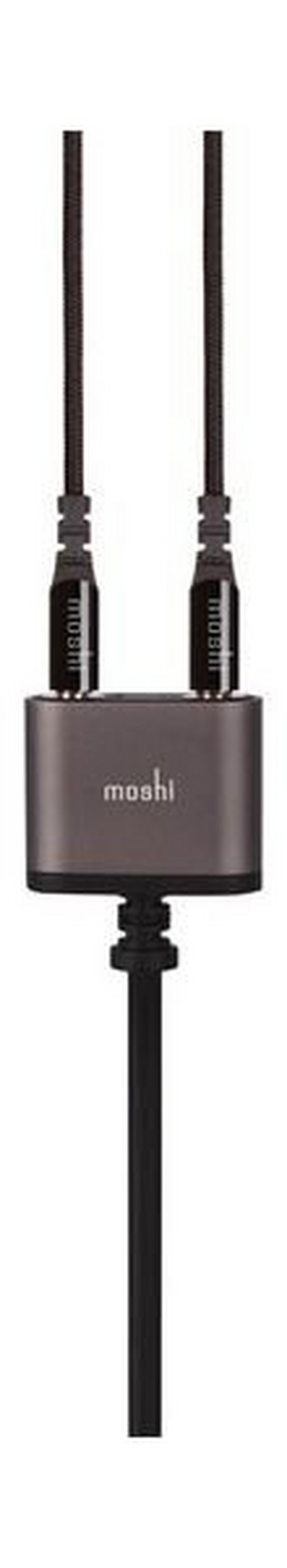 Moshi 3.5mm Audio to Jack Splitter 0.2m - Black