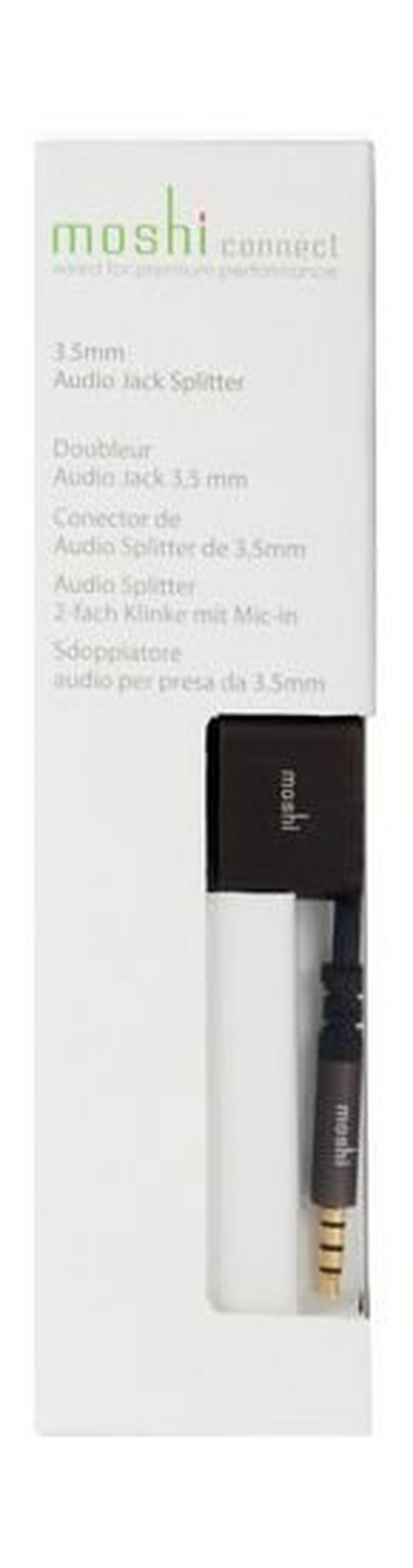 Moshi 3.5mm Audio to Jack Splitter 0.2m - Black