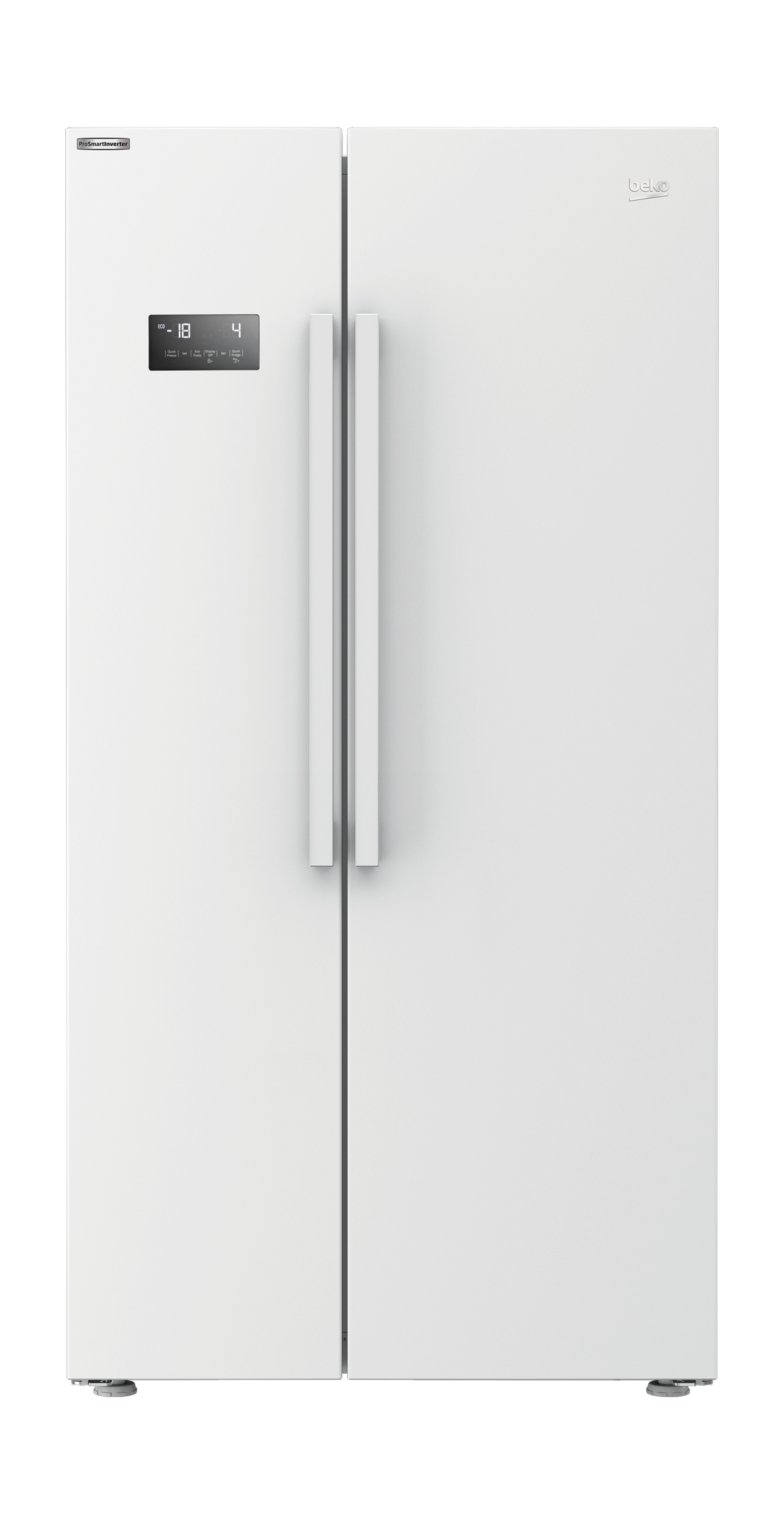 ثلاجة بيكو ببابين متجاورين  – 24.5قدم 640 لتر – أبيض (GN170110W)