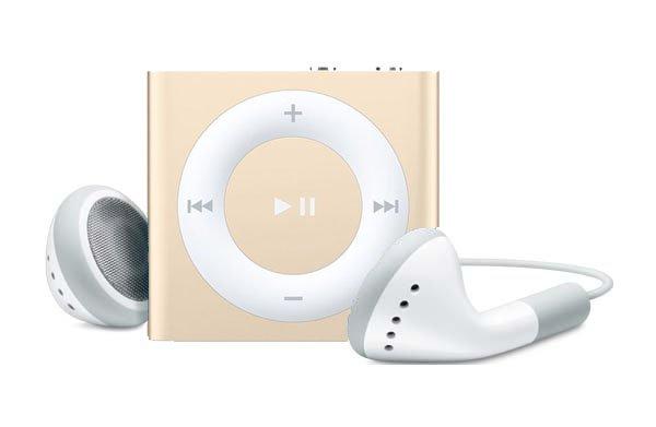 Apple iPod Shuffle 2GB 4th Gen - Gold MKM92LL/A