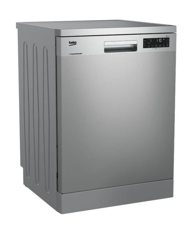 Beko 8 Program Free Standing Dishwasher - Silver (DFN28320S)