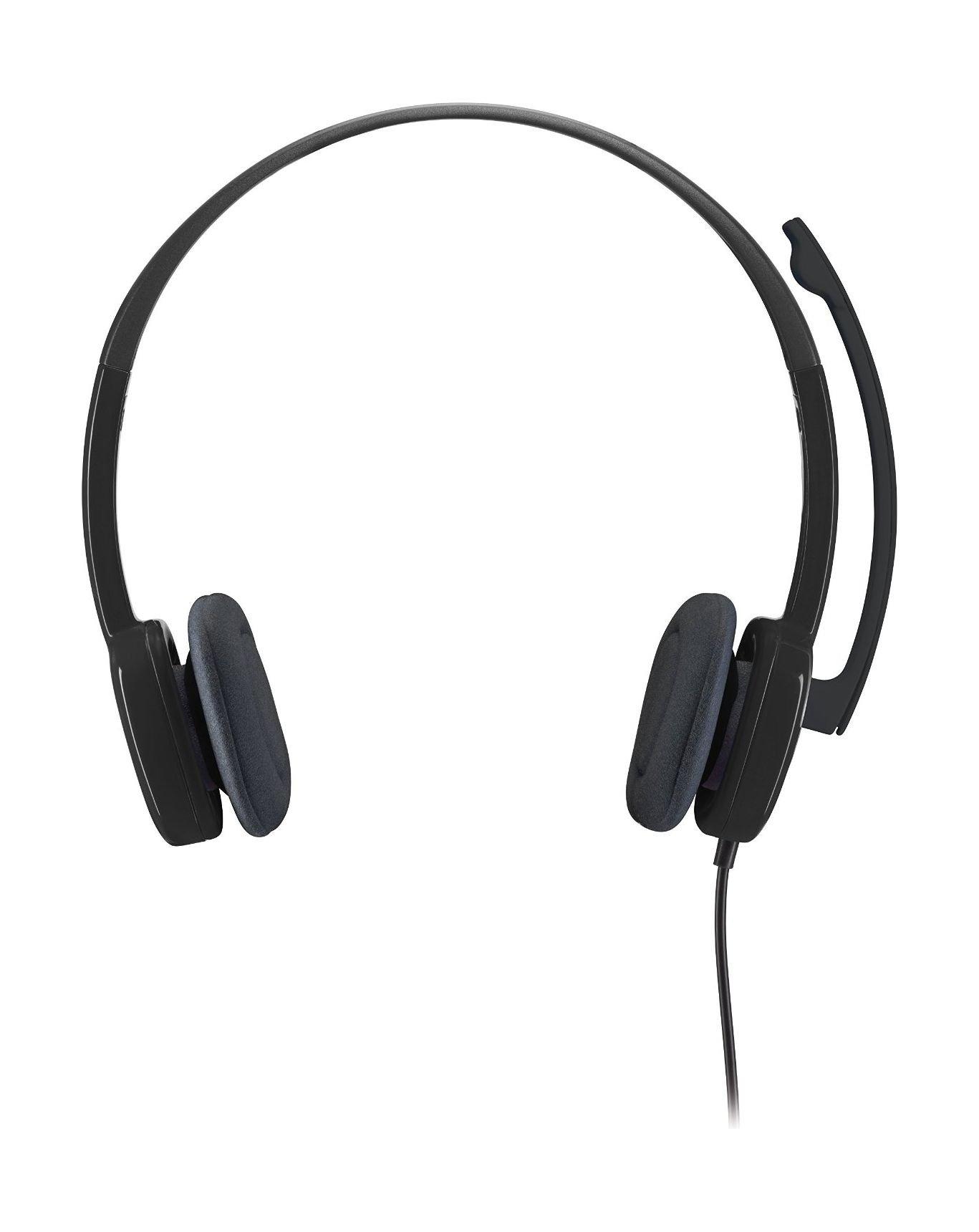 Logitech 3.5mm Analog Stereo Headset with Boom Microphone (LOG-H151) 
