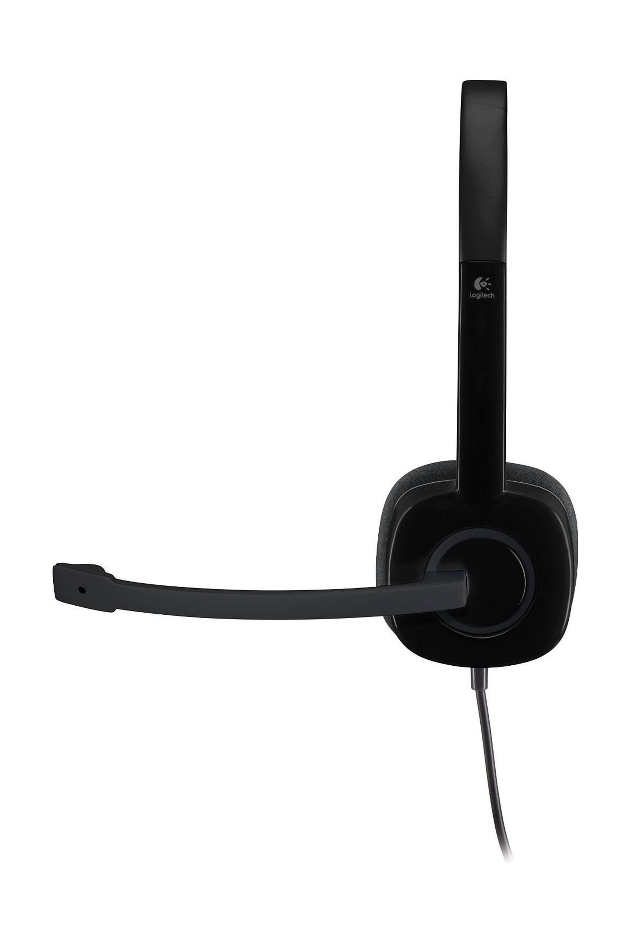 Logitech 3.5mm Analog Stereo Headset with Boom Microphone (LOG-H151)