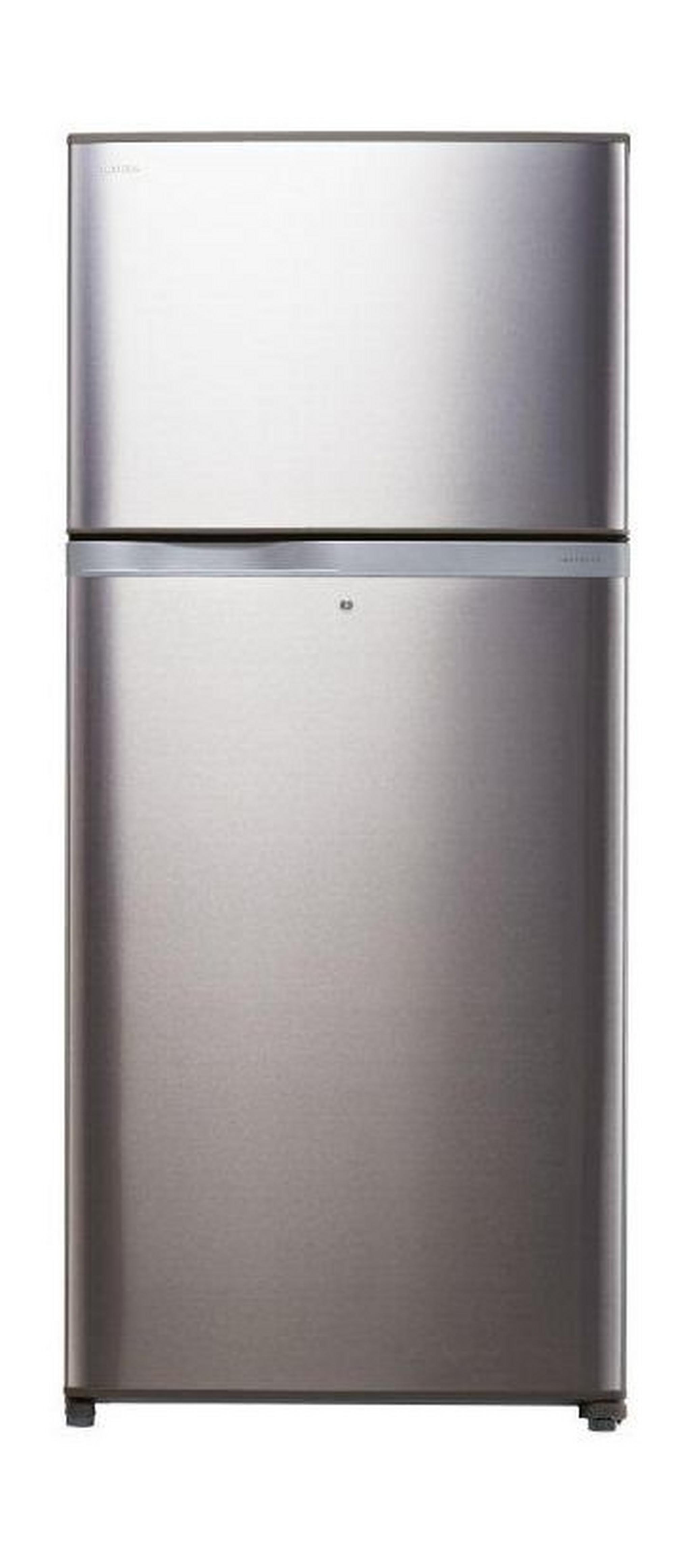 Toshiba Inverter 25 Cft. Top Mount Refrigerator + Stand For Refrigerator With Large Wheels