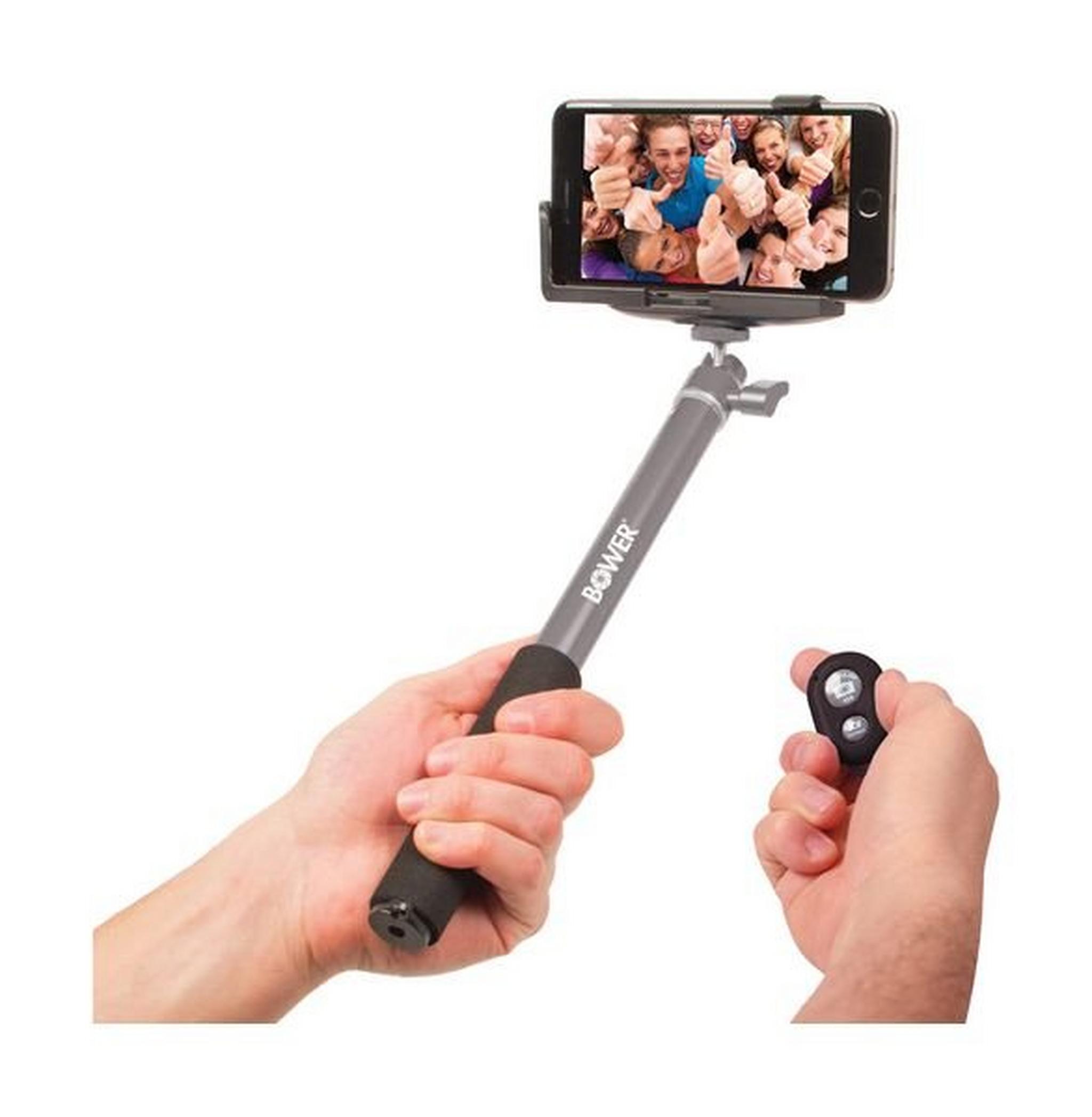 Bower Xtreme Action Series Wireless Shutter Selfie Stick - Silver (XAS-BTM400)