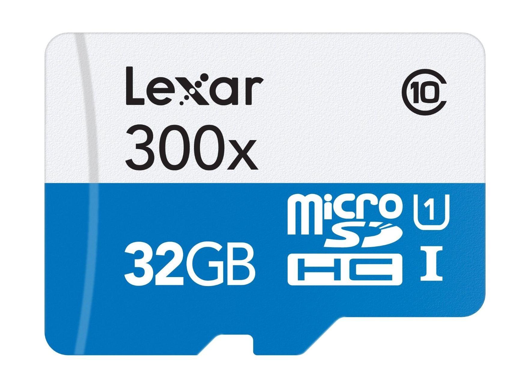 Lexar 32GB High-Performance 300x microSDHC UHS-I Class 10 Memory Card