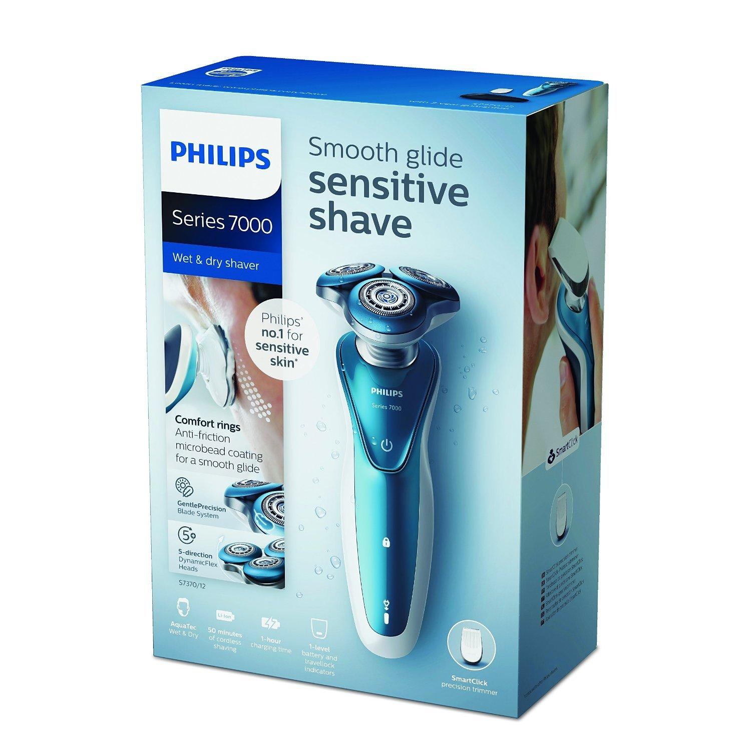 Philips S7370/12 Series 7000 Electric Shaver with Precision Trimmer