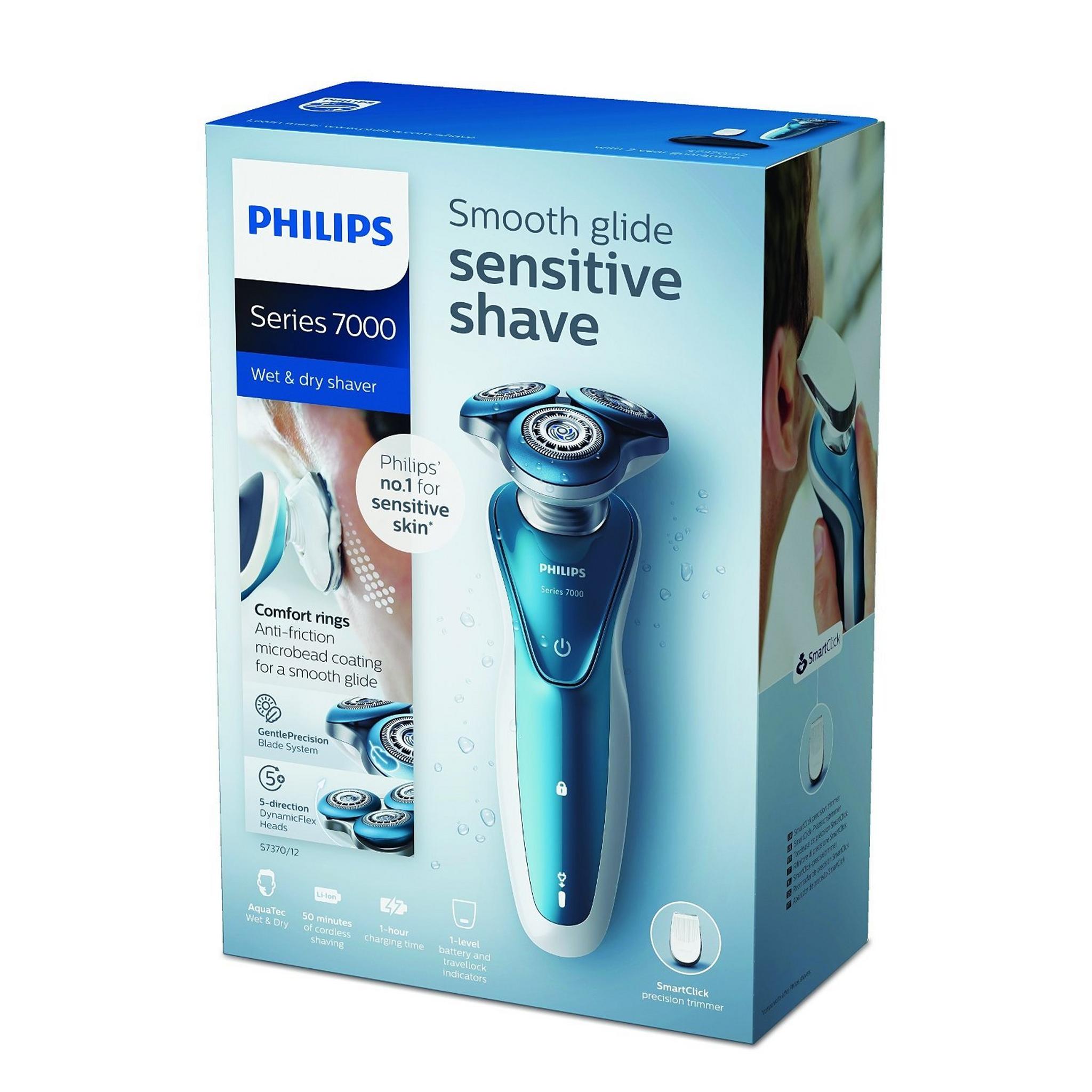 Philips S7370/12 Series 7000 Electric Shaver with Precision Trimmer