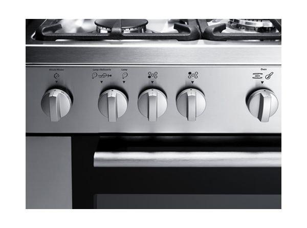 Frigidaire 5 Burners Free-Standing Gas Cooker, 90x60cm, FNGE90JGRSO - Silver
