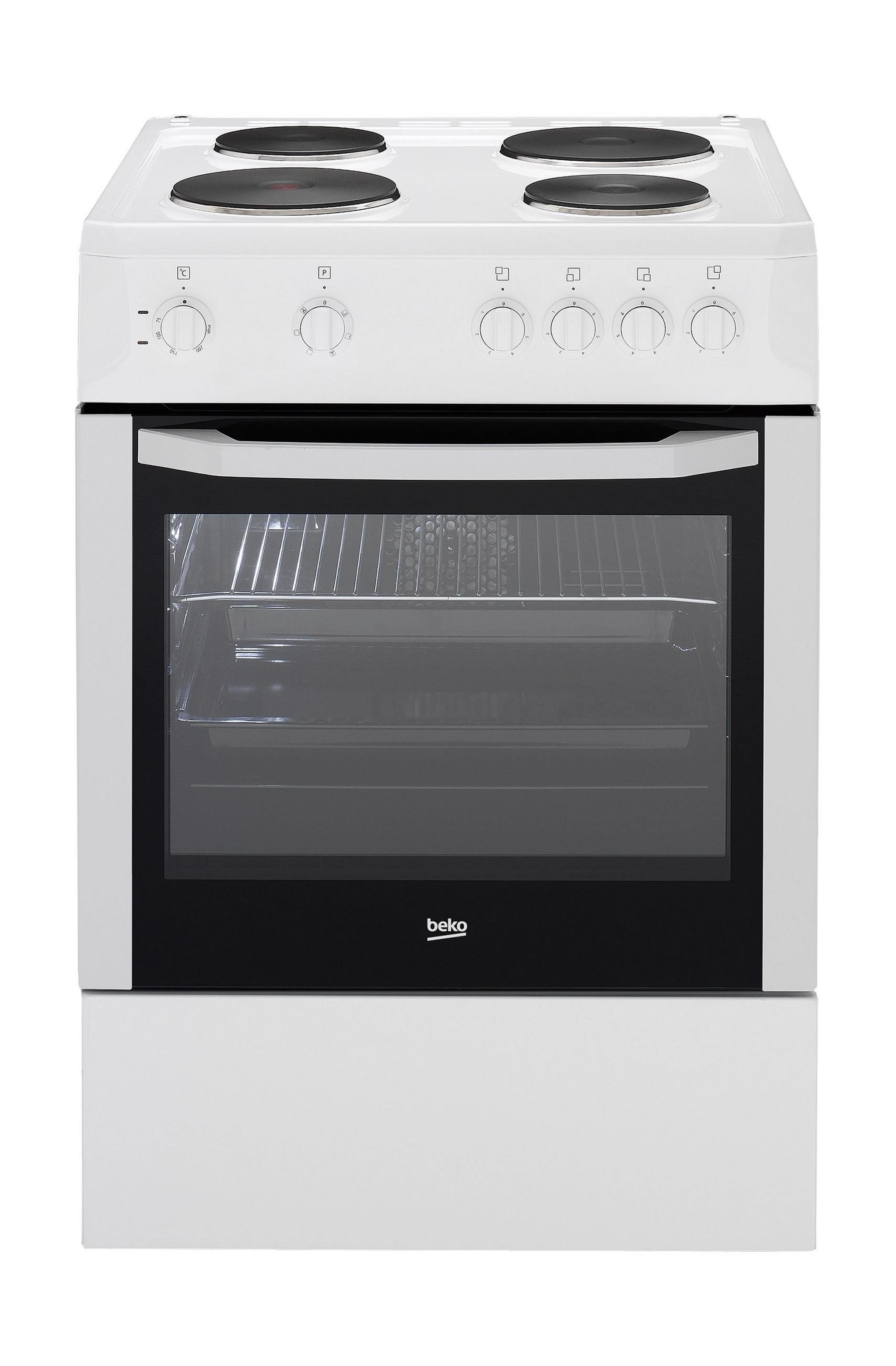 Beko 4-Burner 60x60 Electric Cooker (CSS 66002 W) - White