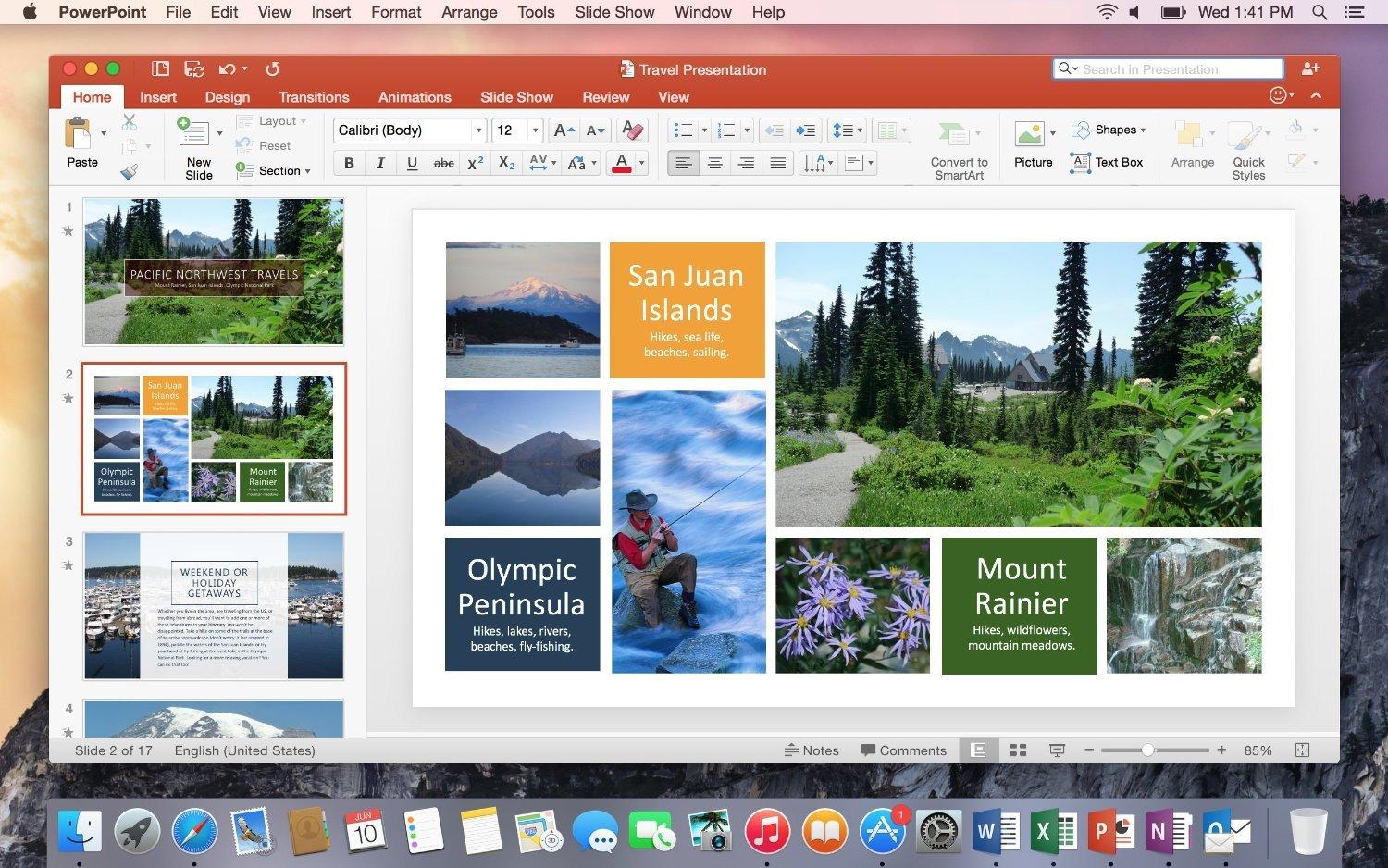 Microsoft Office Home & Student 2016 for Mac - 1 User (GZA-00551)