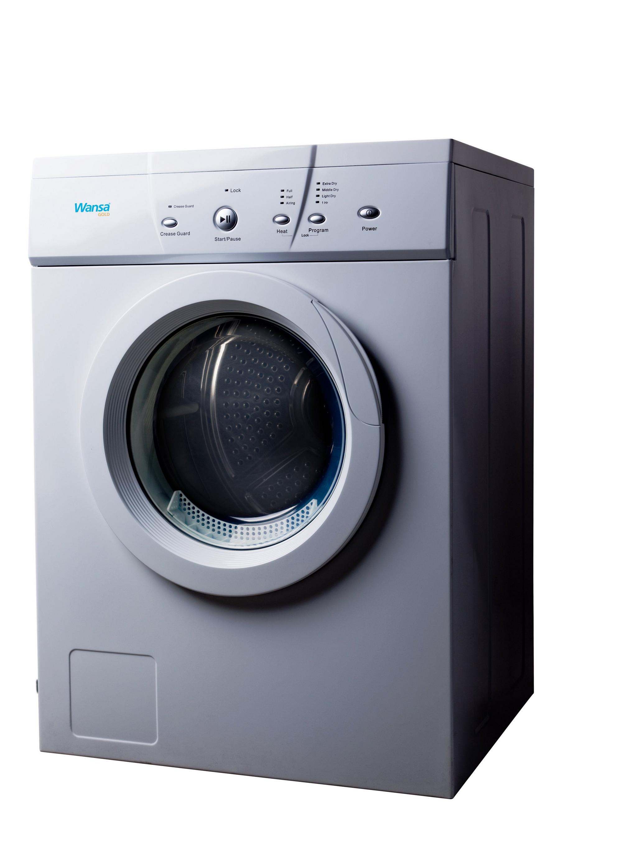 Wansa Gold WGFL60105WHT-C10 Front Load Washer 6kg + Wansa Gold WGFVD603 Air Vented Dryer 6kg + Wansa Washer and Dryer Stacking Unit
