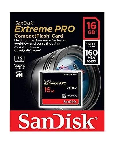 بطاقة ذاكرة اكستريم برو كومباكت فلاش " يو دي إم اي٧" من سانديسك - سعة ١٦ جيجا بايت - سرعة ١٦٠ ميجا بايت/ثانية