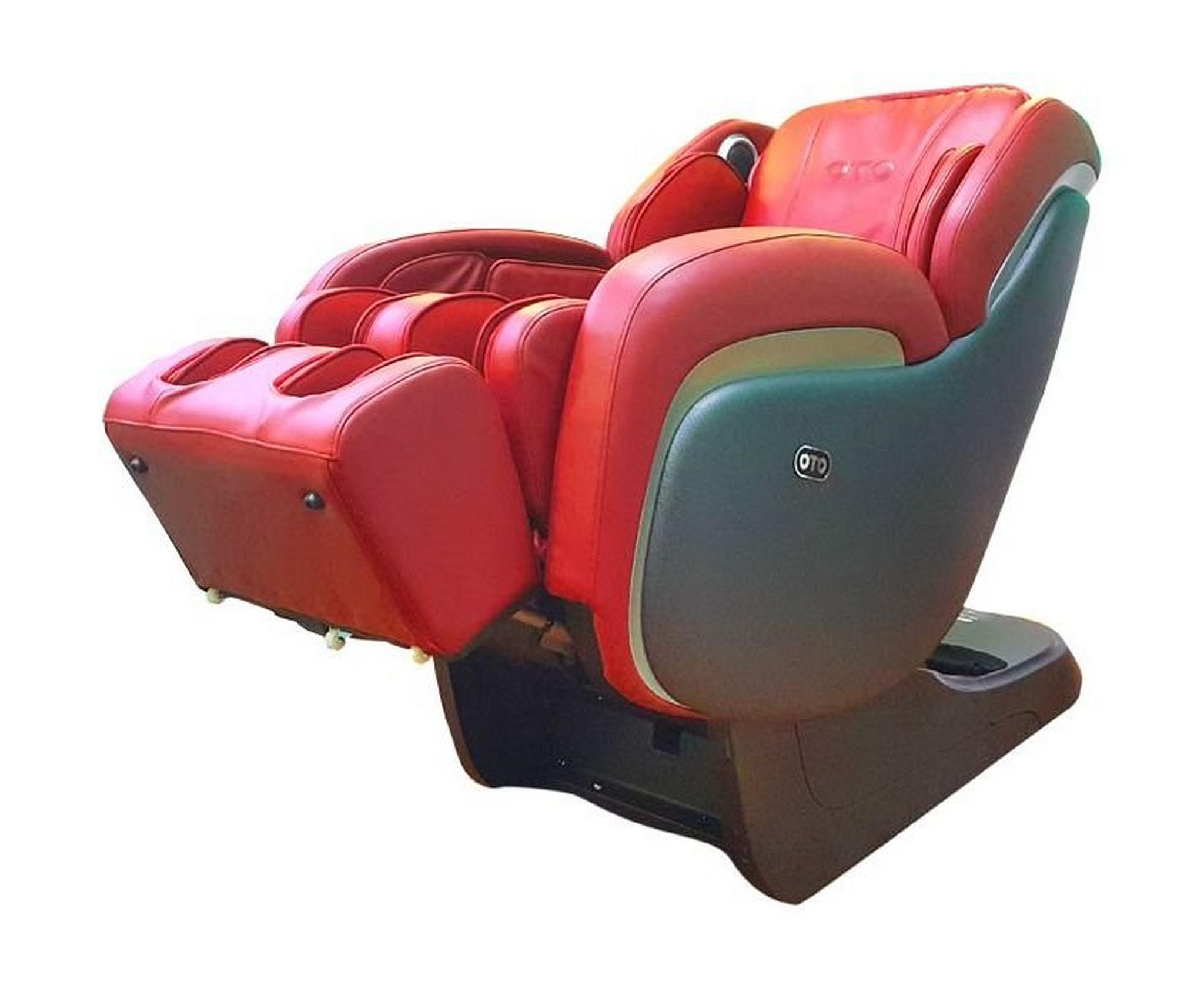 كرسي التدليك أوتو إليت مع علاج حراري ومكبر صوت – أحمر – (ET-01)