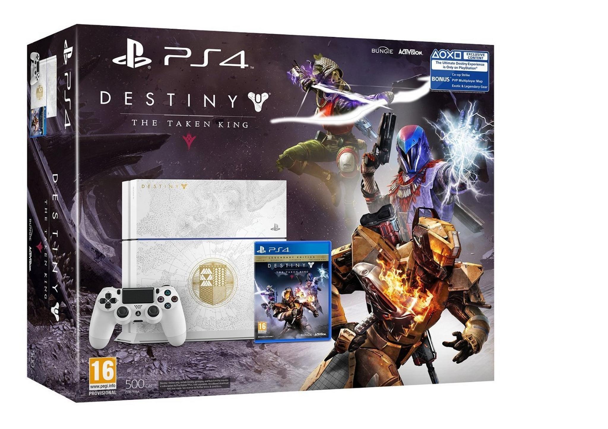 Sony PlayStation 4 500GB Limited Edition + 1 Controller + Destiny: The Taken King Game (Legendary Edition)