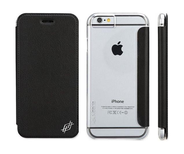 غطاء حماية من الجلد لهاتف آيفون ٦ إس من إكس دوريا - أسود