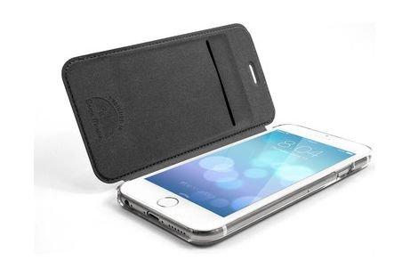غطاء حماية من الجلد لهاتف آيفون ٦ إس من إكس دوريا - أسود