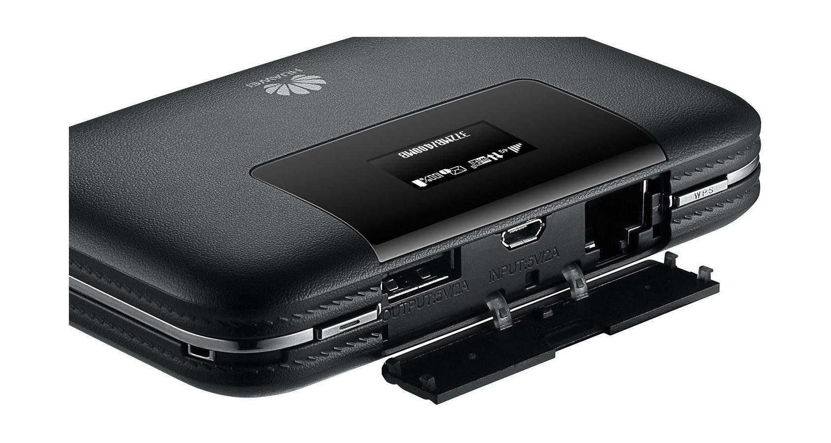 راوتر واي فاي محمول ٤ جي إل تي إي/٣ جي من هواوي – أسود – (E5770S-320)