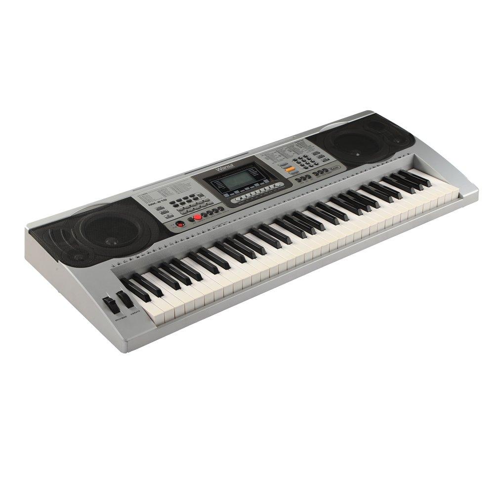 Wansa 61 Keys Musical Keyboard (MK-810) - Silver