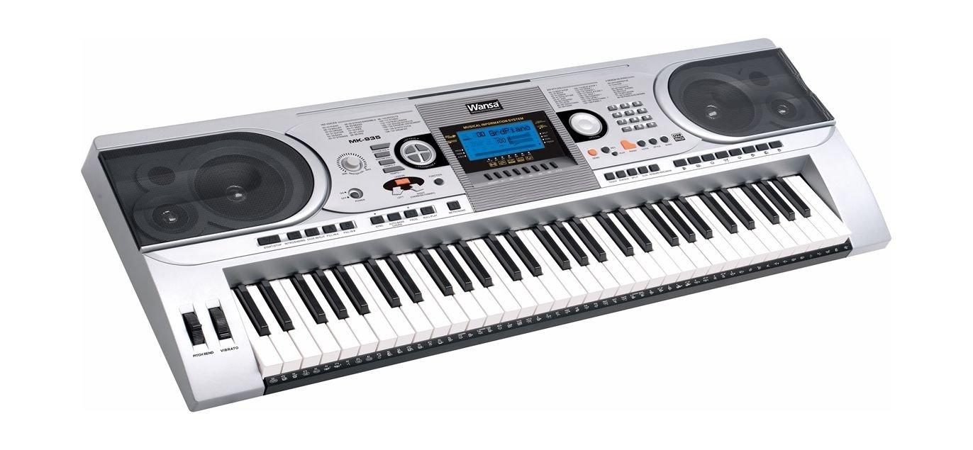 Buy Wansa 61 keys musical keyboard (mk-935) - silver in Kuwait