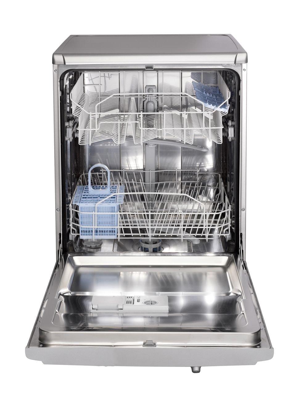 Indesit EcoTime 13-Settings 5-Program Freestanding Dishwasher (DFG 15B1S UK) - Silver