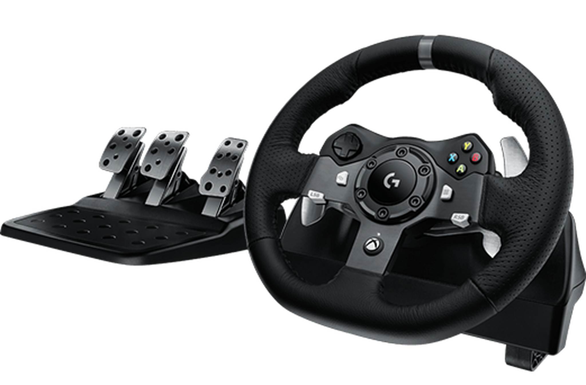 Logitech Driving Force Steering Wheel and Pedals for Xbox One and PC (941-000124) - Black