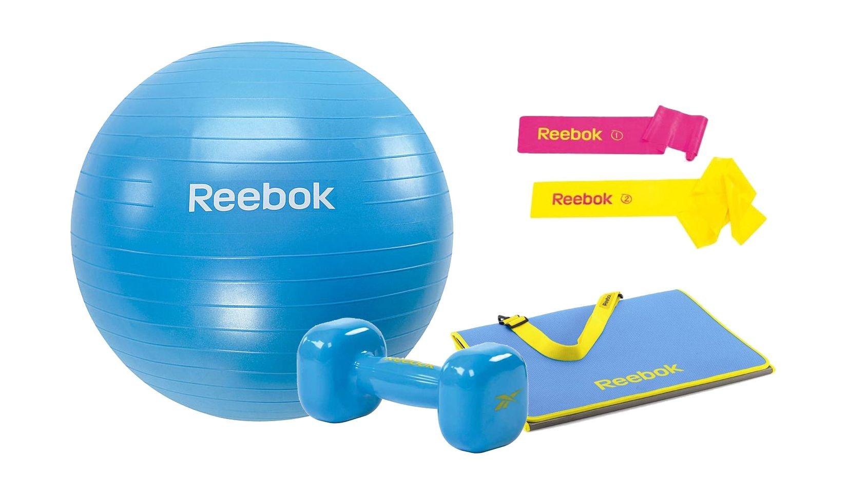 Reebok Tri Fold Fitness Mat Reebok 65cm Gym Ball Reebok RATB 11034 Toning Band Set of 2 Reebok Single Dumbbell 4kg Price in Kuwait Xcite