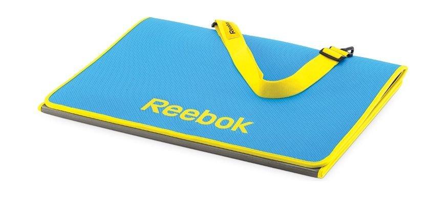 Reebok Tri-Fold Fitness Mat + Reebok 65cm Gym Ball + Reebok RATB-11034 Toning Band Set of 2 + Reebok Single Dumbbell 4kg