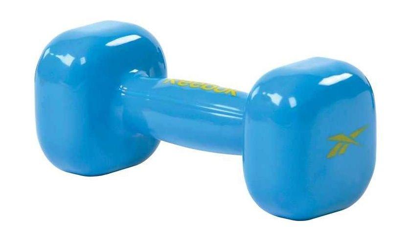 Reebok Tri-Fold Fitness Mat + Reebok 65cm Gym Ball + Reebok RATB-11034 Toning Band Set of 2 + Reebok Single Dumbbell 4kg