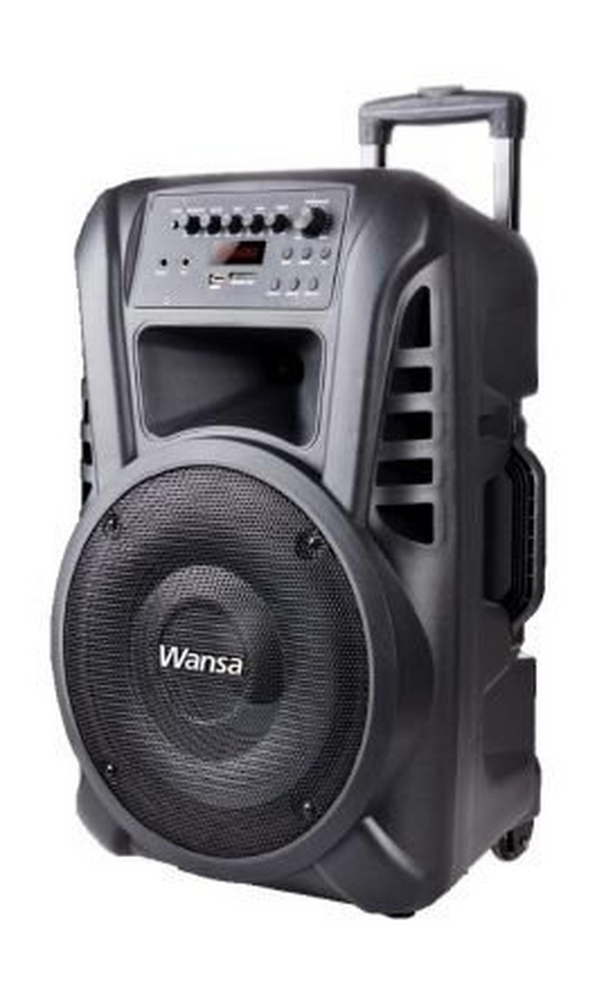 Wansa (TN12) 12-inch Bluetooth Trolley Speaker with USB Connection - 60W