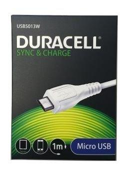 DuraCell USB to Micro-USB Charge And Sync Cable 1 Meter (USB5013) - White