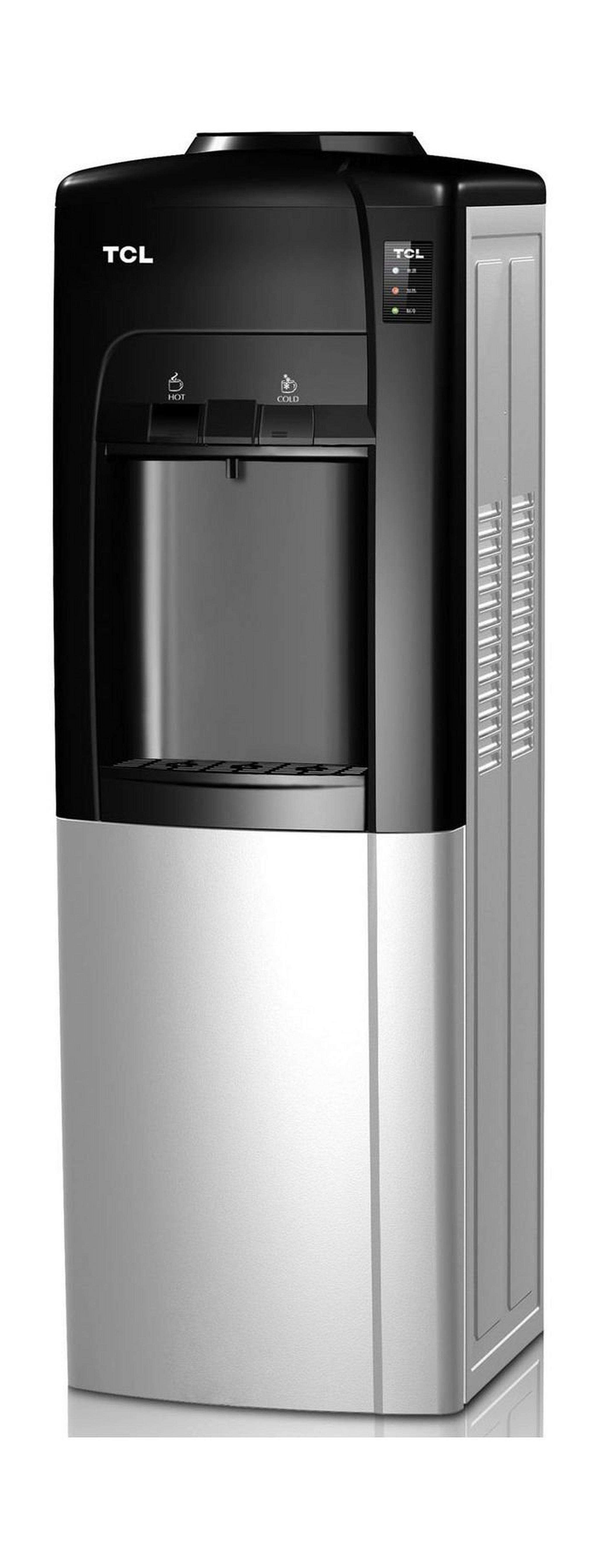 TCL Water Dispenser Fashion Push Design with Fridge (TY-LYR11B) – Black / Silver