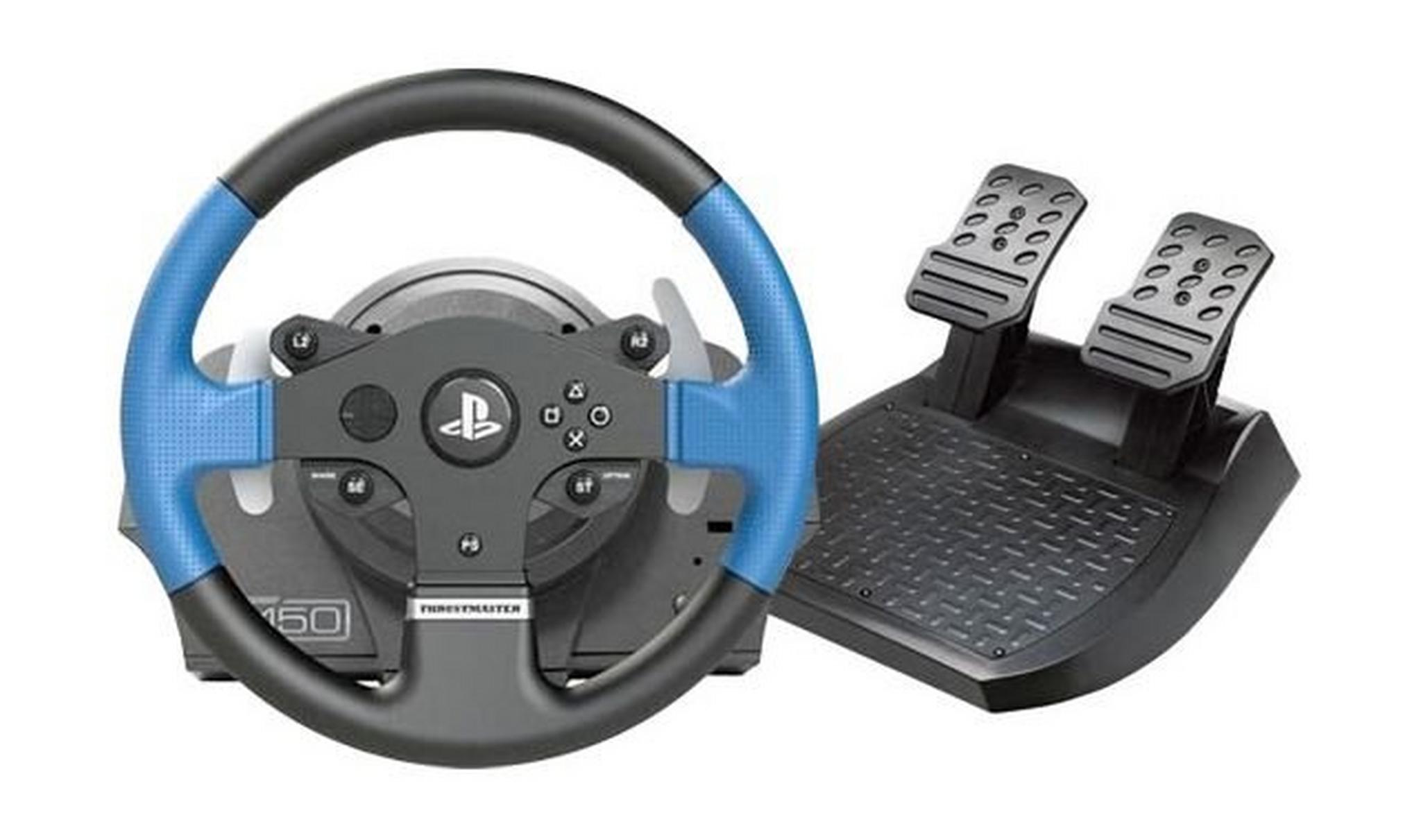 عجلة القيادة للألعاب تي ١٥٠ فورس فيدباك من ثرست ماستر - أزرق