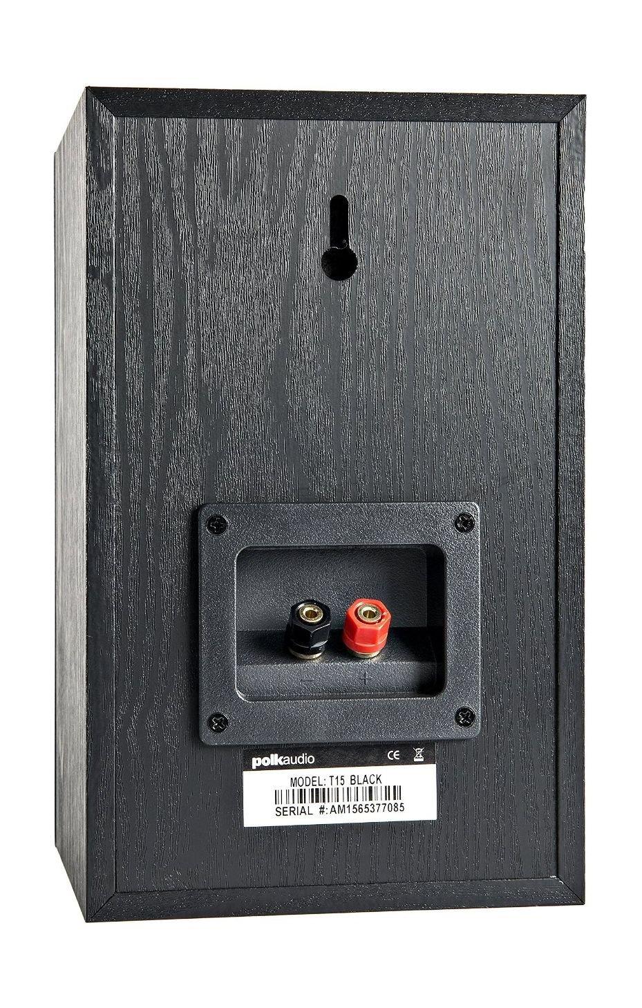 Polk Audio 150W Music Bookshelf Speaker (T15) – Black