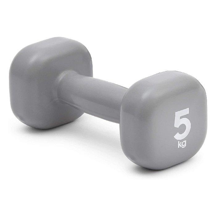 دمبل بوزن ثابت ٥ كيلو جرام من ريبوك – رمادي - (RAWT-11155)