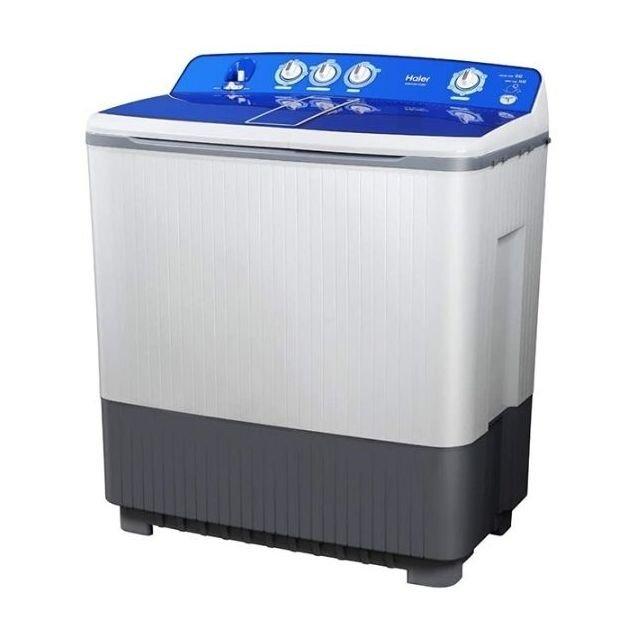 Haier Twin Tub Washing Machine, 18kg Washing Capacity, 14kg Drying Capacity, HWM215-1128S - White