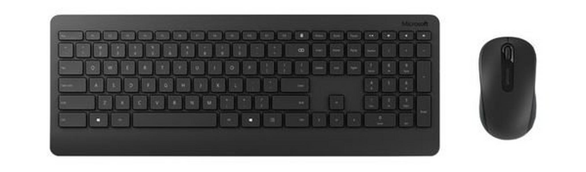 لوحة مفاتيح وماوس لاسلكي للديسك توب ٩٠٠ من مايكروسوفت – أسود - (PT3-00018)