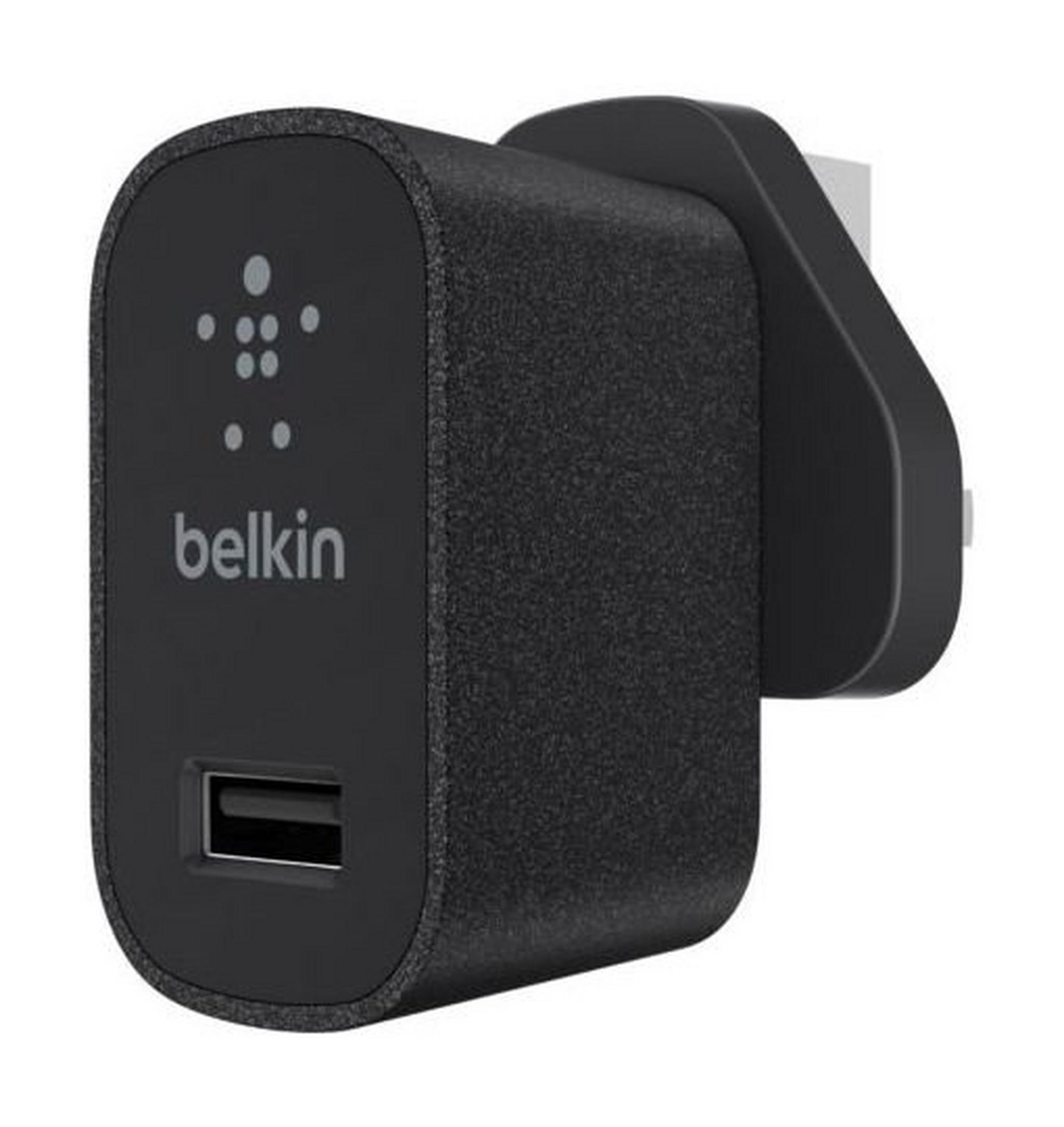 Belkin MIXIT Metallic USB Home & Wall Charger for Apple/Android – White