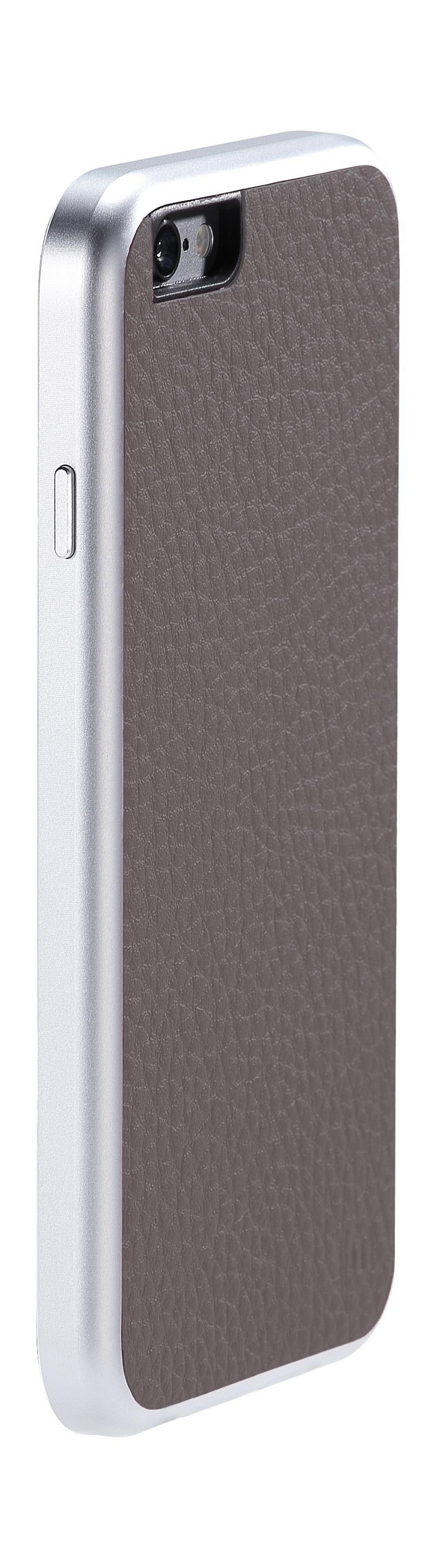 Just Mobile Aluframe Protective Leather Case for iPhone 6 (AF-168) – Grey
