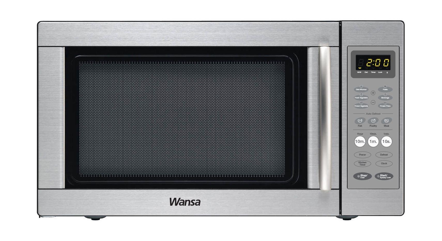 سعر Wansa 1000W 50L Microwave (MR5003) Stainless Steel في الكويت