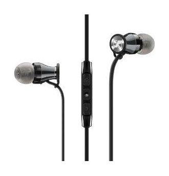 Sennheiser M2 IEI Momentum In-Ear Earphones For iOS- Black Chrome
